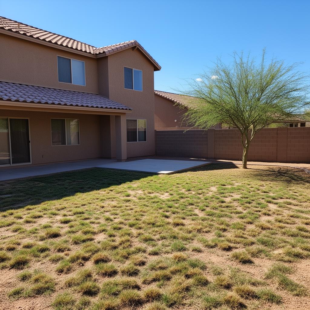 Patchy lawn